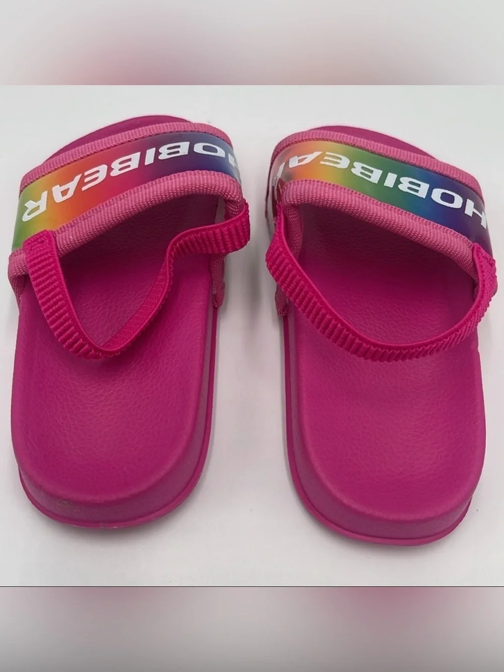 Hobibear Girls' Hot Pink Casual Pool/Beach Sandals - Size 24M